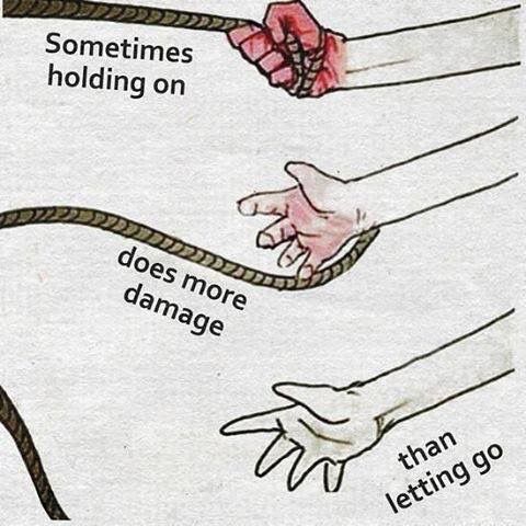 Sometimes you need to let things go