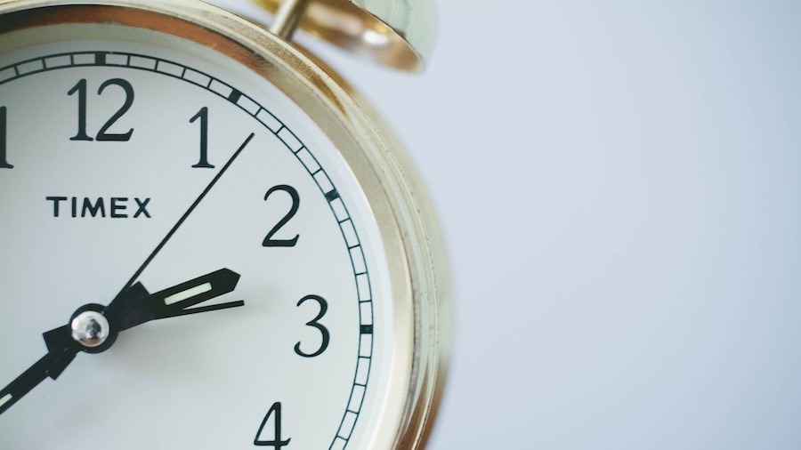 Clock showing on demand meditation